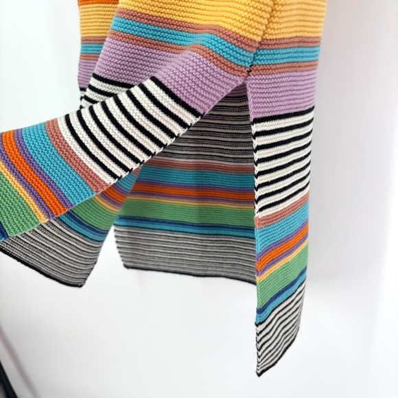 Roxy Sunshine Bouquet Crochet Midi Dress Sz XS Rainbow Stripe Tank Beach Surf - Picture 13 of 15